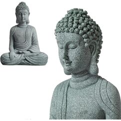 Buddha-Statuen, Buddah-Statute, meditierende Statute, Buda-Statue, Zen-Meditation, Naturstein, handgefertigt für Meditation, Yoga, Fisch, Aquarium, spiritueller Zen-Garten, Feng Shui Chakra Heilung