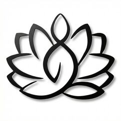 Metall-Wand-Dekor, Lotus-Blumen-Kunst, Home Decor Yoga-Schild, böhmische Kunstwerke (60 x 49 cm)