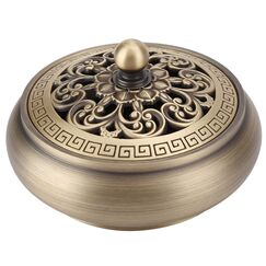 Kupfer Räuchergefäß Räucherstäbchen Lotus Buddha Räuchergefäß Halter Metall Vintage Räuchergefäß Holzkohleofen Luxus Ständer Räucherstäbchen