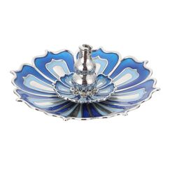Garneck Lotus Räucherstäbchen Halter Stick Weihrauch Brenner Räuchergefäß Weihrauch Schüssel für Zuhasue Büro Yoga Teehaus Dekoration Blau