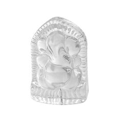 Satre Online And Marketing Kristallglas Ganesha Idol Statue/Auto Armaturenbrett/Zuhause/Büro Dekoration (Silber)