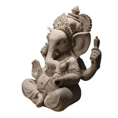 Fafaherr Ganesha-Elefantengott Figur, Elefanten-Hindu-Skulptur-Figuren Ganesha Buddha Handgefertigte Skulptur Indische Ganesha-Idol-Figur Aus Kunstharz Dekoration für Zuhause, Handwerk, Geschenke