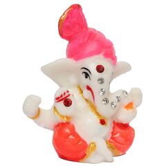 Satre Online and Marketing 8,9 cm Pheta/Pagdi/Turban Ganesha/Ganpati - Idol/Figur/Statue/Skulptur