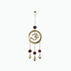 LAKSHMI'S EAGLE Messing Om Wandbehang für Dekoration Raumdekoration Diwali Geschenk Türbehang Metall Ganesh Wandkunst Ornamente Deckenanhänger Weihnachtsschmuck