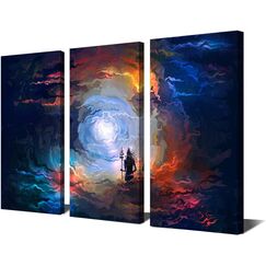 Shiva-Wandkunst, Lord Shiva-Bilder, Leinwand-Wanddekoration, Hinduismus, Shaivismus, Gemälde, Wohnzimmer, Schlafzimmer, Dekorationen, Kunstposter mit Rahmen, fertig zum Aufhängen, 121,9 cm B x 81,3 cm