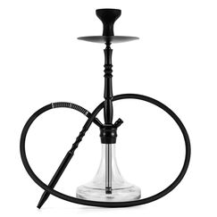 Kitosun Glas Shisha Komplett Set mit Allem - Edelstahl Shisha Down Stiel mit Diffusor waschbarer Silikon Schlauch Gummi Shisha Sch&uuml;ssel Metall Holzkohlehalter Zange Sp&uuml;len Fertig Einfaches Ziehen