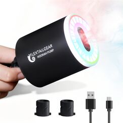 FLEXTAILGEAR Electric Hookah Pump Kit with 1300 mAh Rechargeable Battery Led Light Mini Portable Charcoal Starter Coal Burner Helper Shisha Nargila Warm Up Set Smoke Bar Accessories