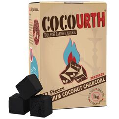 Hookah Natural Coconut Charcoal 72 Pieces Cube Coco Nara Mazaya 1 Kilo Shisha Coal by CocoUrth