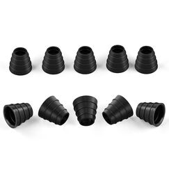 Shisha Schlauch Tüllen Silikon Dichtung - Kitosun Original Shisha Zubehör Strapazierfähige Silikon Plug Tüllen Verhindern Sie, dass Shisha-Schläuche beim Rauchen herausfallen (schwarz)