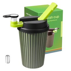 Hookah Set mit Hookah Zubeh&ouml;r Tragbare Reise Shisha Mini Shisha mit Kaffeetasse Design
