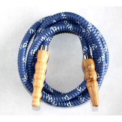 MYA 1,8 m Hookah Shisha Schlauch mit Holzgriff Langlebiger Hookah Schlauch Leicht zu Reinigen Glatter Rauch (Hellblau, 11,4 cm Griff)