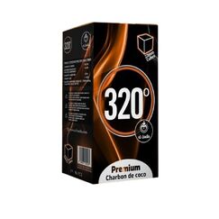 320º Premium Kokosnuss Shisha Kohle (22mm Würfel) für Hookah BBQ 1 kg - 96 Stück - Nikotinfrei
