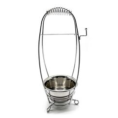 Kleiner Wasserpfeifen-Kohlekorb &ndash; Kohlehalter f&uuml;r 15 W&uuml;rfel &ndash; Hukah Kohletablett &ndash; Shisha Kohlehalter &ndash; Kohle-Halter aus Metall &ndash; Kohle-Eimer &ndash; Premium-Qualit&auml;t &ndash; Hookah Lounge Stil