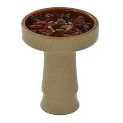 Hookah-Sch&uuml;ssel aus Keramik, 100% Toneramik mit Glasur, gro&szlig;e Shisha-Hookah-Tabakschale mit 6 L&uuml;cken Trichter zum R&auml;uchern von Shisha