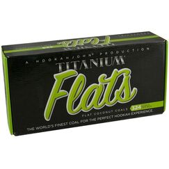 Titan-Flats Hookah Kokosnuss-Holzkohle, 3 kg, nat&uuml;rlich, Hookah-John-Wasserpfeifen-Kohle, 324 St&uuml;ck