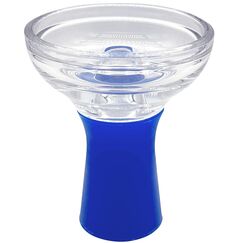 AGSDGAWD Shisha-Schüssel, hochtemperaturbeständige Glas-Shisha-Schüssel, kompatibel mit Wärmemanagementsystemen, verbessern Sie Ihr Shisha-Erlebnis mit Premium-Ersatzschale (Farbe: Blau)