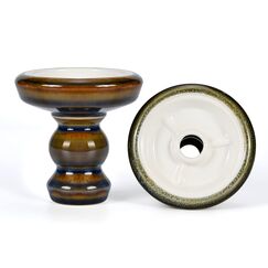 Tabakkopf Shisha Phunnel Kopf - Kitosun Pivot Shisha Kopf Hookah Bowl 320 g Tonschale mit Rand kompatibel mit alle HMD Provost & Foil f&uuml;r Shisha Aromen 15-20 g