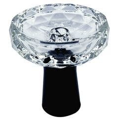 AGSDGAWD Shisha-Schale, diamantförmige Glas-Shisha-Schüssel, hochtemperaturbeständig, kompatibel mit Wärmemanagementsystemen, verbessern Sie Ihr Shisha-Erlebnis (Farbe: Schwarz)