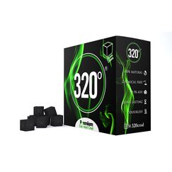320° 2kg Premium Kokosnuss Naturkohle (27mm Würfel) für Shisha Hookah & BBQ - [Shisha Kohle] - 104 Stück