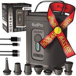 Hookah Pump Shisha Starter Elektrische Luft Kit Vakuum - Wiederaufladbar mit Campinglicht - Tragbare Kohle Mini Hookah Gebl&auml;se Set Luftkompressor