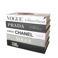 SPShadow 5 Pcs Dekorative B&uuml;cherenden &Auml;sthetische Chic Faux Buch Set f&uuml;r Raum Dekor, Moderne Home Dekorative B&uuml;cher Decor Couchtisch Dekor