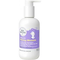 Bee Nature - Baby Shampoo Bio - Milchschorf Behandlung - Tr&auml;nenfrei - 99.3% Nat&uuml;rlich - Honig Mousse - Geeignet f&uuml;r Neugeborene, Kinder, Erwachsene mit Trockener, Empfindlicher, Ekzem Kopfhaut - 200ml