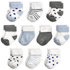 GENTABY Unisex Baby Socken - Warme Baumwolle Terry 10 Paar Baby Jungen & M&auml;dchen 0-6 Monate Dicke Winter Socken