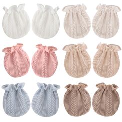 DRESHOW Neugeborenes Baby F&auml;ustlinge Kleinkind Handschuhe Keine Kratzer F&auml;ustlinge Baumwolle Handschuhe f&uuml;r 0-6 Monate