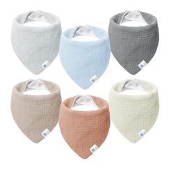 lulumoon L&auml;tzchen Baby Dreieckstuch Baby Musselin Halstuch Baby f&uuml;r Junge und M&auml;dchen