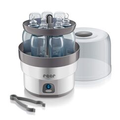 Reer VapoMax gro&szlig;er Vaporisator, Platz f&uuml;r 6 Fl&auml;schchen und Zubeh&ouml;r, &lrm;Wei&szlig;/anthrazit, 1 St&uuml;ck (1er Pack)