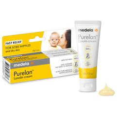 Medela Purelan Lanolin Brustwarzensalbe 37 g &ndash; Schnelle Linderung bei beanspruchten Brustwarzen und trockener Haut