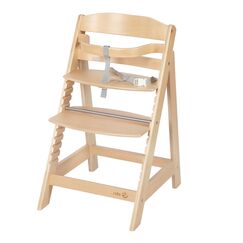 roba Treppenhochstuhl Sit Up III - Mitwachsender Baby Hochstuhl - ab 6 Monaten - Kinderhochstuhl aus Holz natur - Stuhl bis 50 kg belastbar, 1 St&uuml;ck (1er Pack)