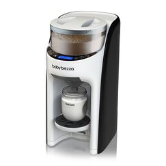Baby Brezza Formula Pro Advanced – Automatischer Flaschenzubereiter – Mischt Milchpulver & Wasser perfekt per Knopfdruck – 3 Temperaturen – Für alle Flaschen & Pulver – BPA-frei – Weiß/Schwarz