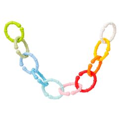 Fehn 10 Befestigungsring Set - Befestigungs Haken f&uuml;r Babyschale, Laufgitter & Bettchen - Greifringe Kinderwagenkette f&uuml;r Zuhause & Unterwegs - C-Ringe f&uuml;r Babys und Kleinkinder ab 0+ Monaten