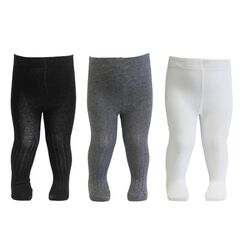 Tiny One Strumpfhose Baby M&auml;dchen & Jungen 50/56 Kinder | Allergenfrei, Hergestellt aus Weichster Bio Baumwolle | Set 3x Elastische Babystrumpfhosen mit Rutschfest Bund | Langlebige & Bequem Tights