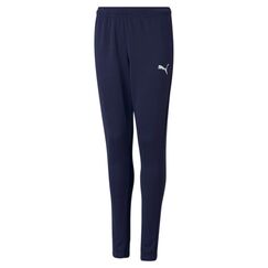 PUMA Unisex Kinder Teamrise Poly Training Pants J Jogginghose, Peacoat-Puma White, 176
