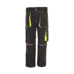 Planam 6110 Junior-Hose - Optimale Sicherheit und Komfort - Farbe: Anthrazit/Gelb - Gr&ouml;&szlig;e: 134