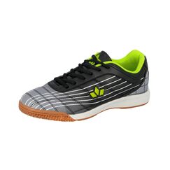 Lico Jungen Rockfield Hallenturnschuhe, Schwarz Grau Lemon, 39 EU