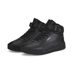 PUMA Unisex Kinder Carina 2.0 Mid Wtr Sneaker, Puma Black Puma Black Dark Shadow, 39 EU