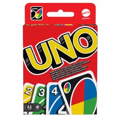Mattel Games UNO Kartenspiel für die Famile, Perfekt als Kinderspiel, Reisespiel oder Spiel für Erwachsene, für 2-10 Spieler, ab 7 Jahren, W2087