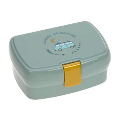 L&Auml;SSIG Kinder Lunchbox Brotdose mit herausnehmbarer Unterteilung, BPA-frei/Adventure Bus, mint