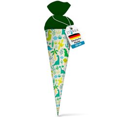 itenga Geschwisterschult&uuml;te 35cm Tiere Tiermuster Geschenkverpackung Schult&uuml;te Zuckert&uuml;te Filzverschluss Kinder Erwachsene (Dinos)