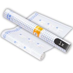 perfect line - Buchschutzfolie selbstklebend - 15 m x 40 cm, glasklar & zuschneidbar, ideal f&uuml;r B&uuml;cher, Hefte & Schulmaterial - robust & rei&szlig;fest, Made in EU, f&uuml;r Schule & Zuhause