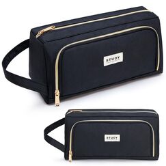 KALIDI Federm&auml;ppchen, Etui Gro&szlig;e Kapazit&auml;t 2 Fach Federtaschen Unisex M&auml;ppchen Stiftetasche Bleistift Beutel Schulsachen Pencil Case mit Tragegriff f&uuml;r Schule B&uuml;ro M&auml;dchen Damen Student