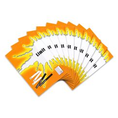 Limit Schulheft A4, 16 Blatt, Lineatur 26, kariert mit Rand, orange, 10 St&uuml;ck