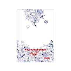 Herlitz Aufgabenheft f&uuml;r coole K&ouml;pfe, A5, holzfreies Papier, 80 g/m&sup2;, 48 Blatt
