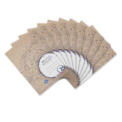 Landr&eacute; Schulheft A4 Recycling, 16 Blatt, Lin. 25, liniert mit Rand, 10 St&uuml;ck
