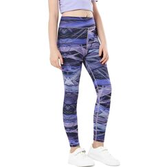 Domee M&auml;dchen Sport Leggings Sporthose Turnhose Gymnastik Fitness Bunte Lila 122-128 (Herstellergr&ouml;&szlig;e 130)