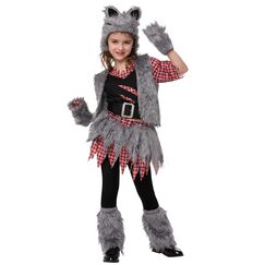 Spooktacular Creations M&auml;dchen Weste Werwolf Kost&uuml;m f&uuml;r Halloween