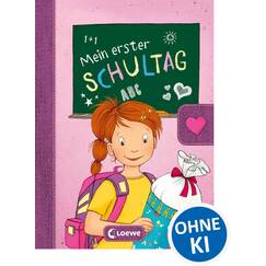 Mein erster Schultag - Mädchen: Eintragbuch zur Einschulung für Mädchen - Erinnerungsbuch zum Schulstart - Geschenke für die Schultüte (Eintragbücher)